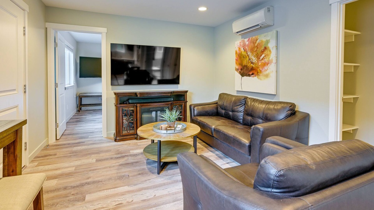 SeaTac Apartment | Modern SeaTac Gem w/Fireplace & Smart TVs!