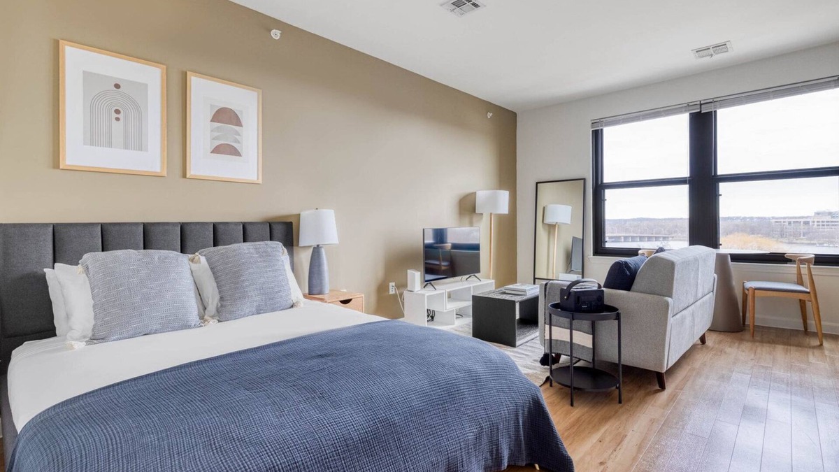 Assembly Square Apartment | Modern Somerville Studio w/W/D, Gym & Roof, nr Assembly T, by Blueground