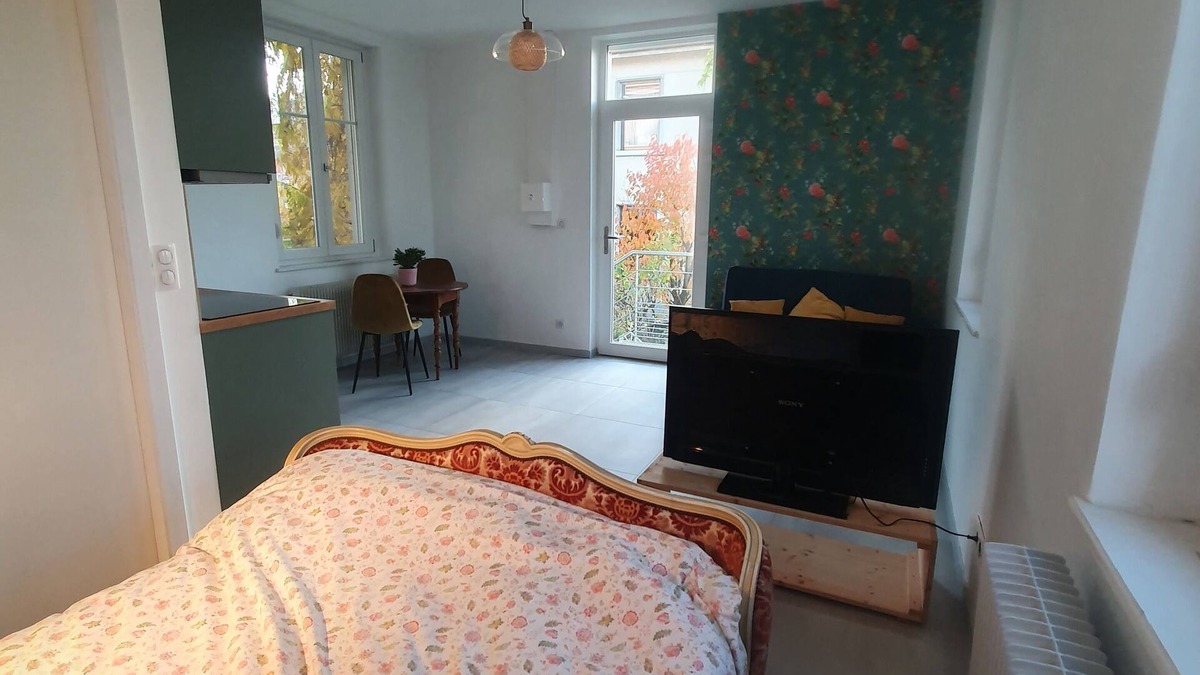 Riedisheim Apartment | Modern studio in 1930s house with character
