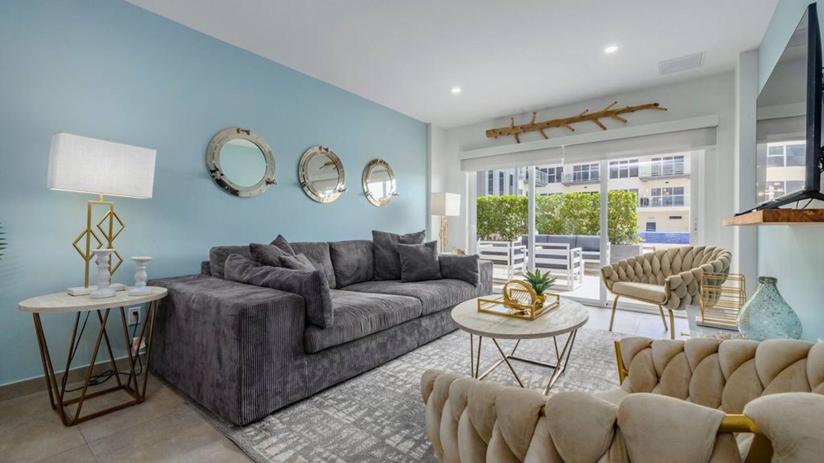 Oranjestad Condo | Modern, Trendy Condo with Terrace at Pool Level - No kids allowed.