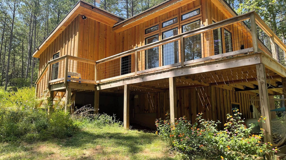 Braswell Cabin | Modern, woodsy 2-bedroom cabin for pet-friendly, family-friendly, cozy getaways