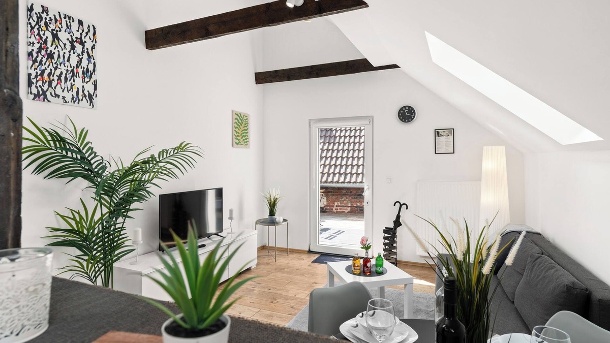 Herdecke Apartment | MOLA Apartments-Altstadt-Large roof terrace-Grill-Free parking-WLAN