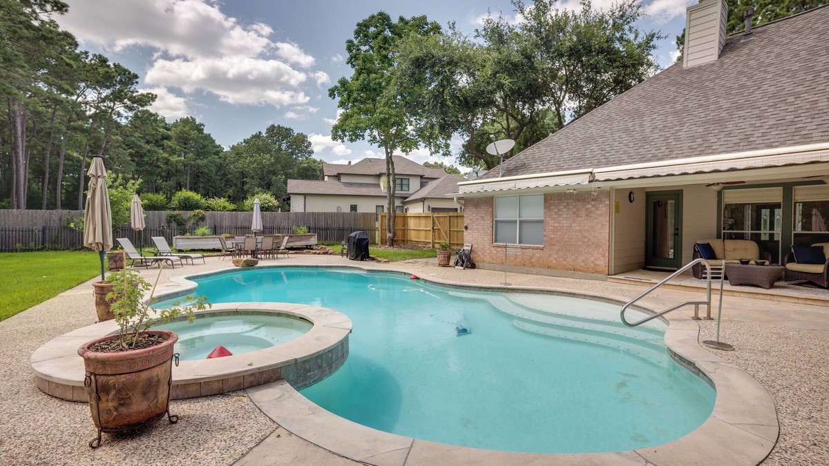 Montgomery House | Montgomery Home w/Yard, Pool & Hot Tub!