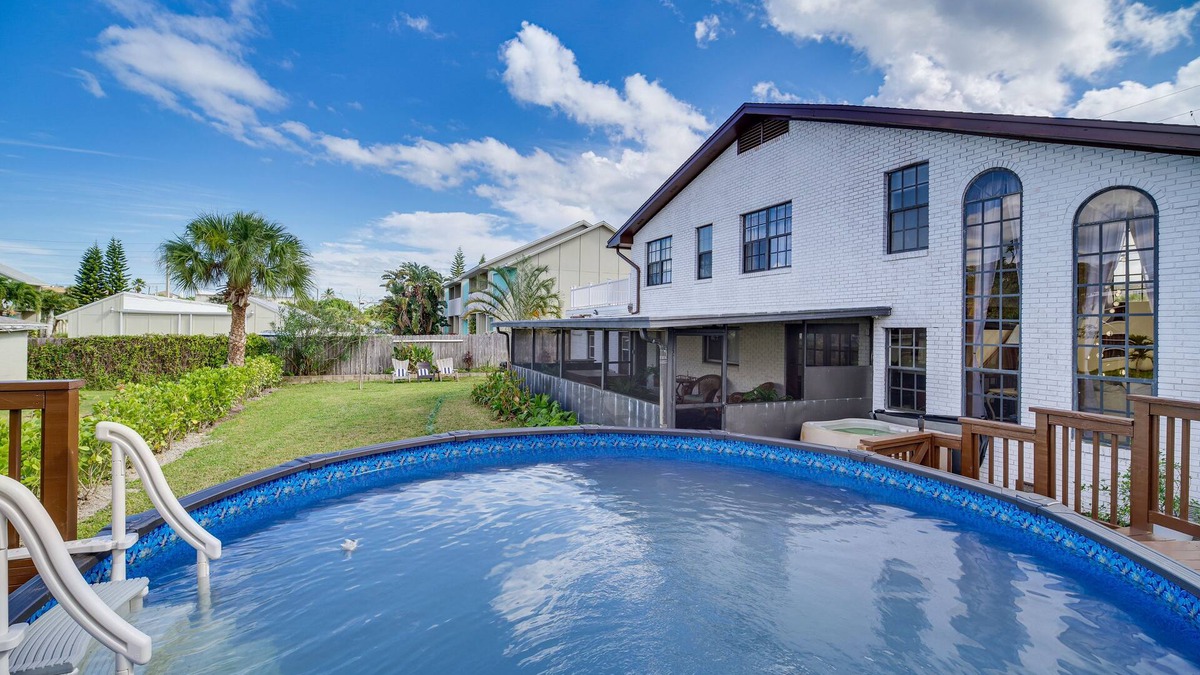 Cocoa Beach Villa | ‘Moon Beach Manor’ w/Private Pool & Hot Tub!