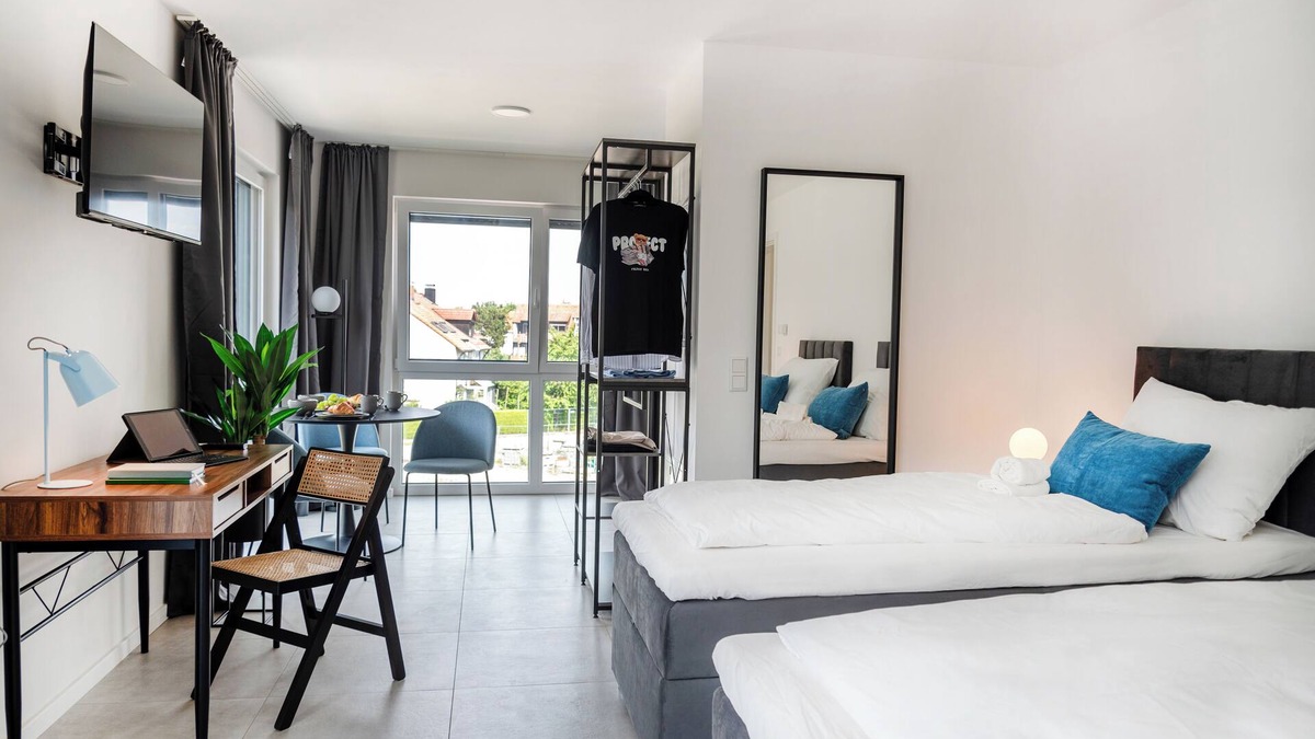 Eching Apartment | Moonliving Modern Double Studio in Eching near Munich