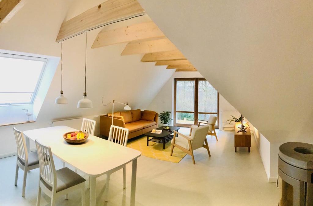 Leck Apartment | Moorblick! Große Dachwohnung mit Kamin und Sauna