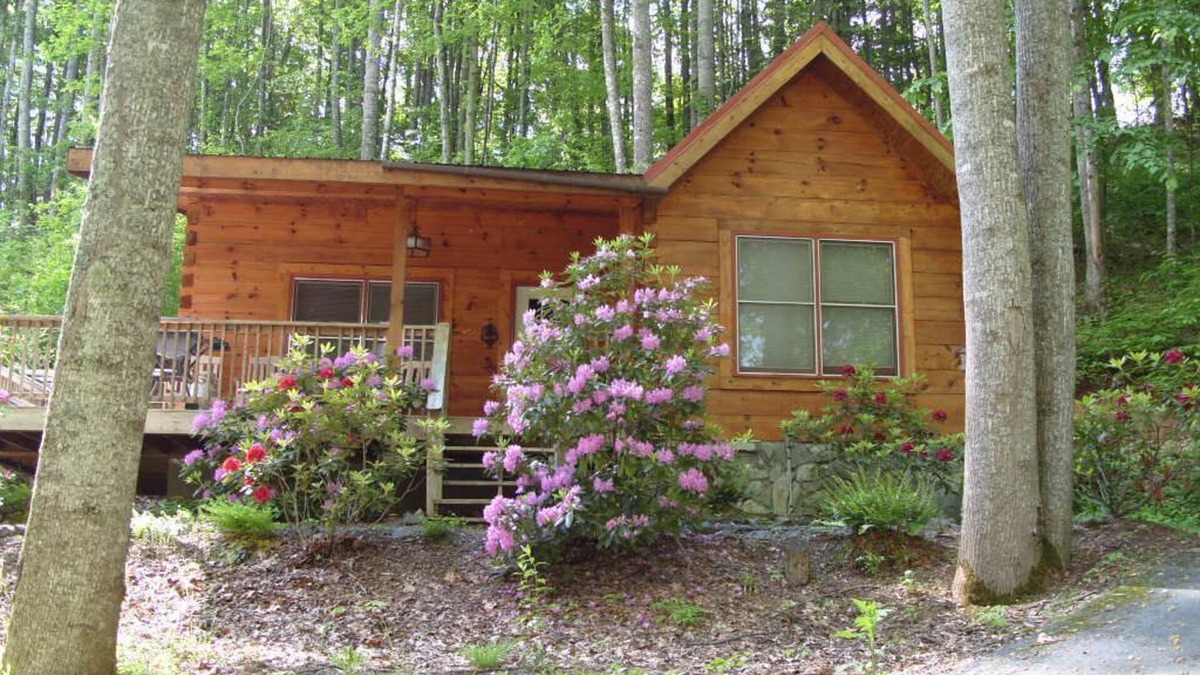 Waynesville Cabin | Moose Crossing Log Cabins, Waynesville N C 1/2 mile to Blue Ridge Pkwy.