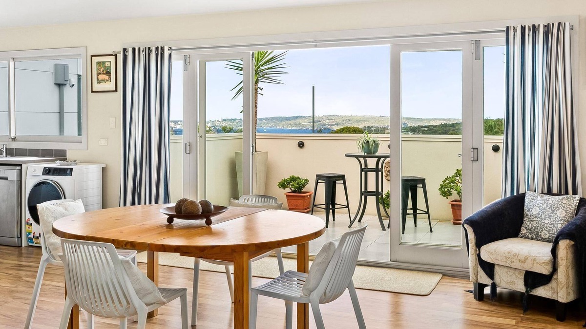 Mosman Apartment | Mosman - MUS14 - Muston Street - Furnished 2BR + Study with Beach Views Balcony Near Balmoral and Mosman Village