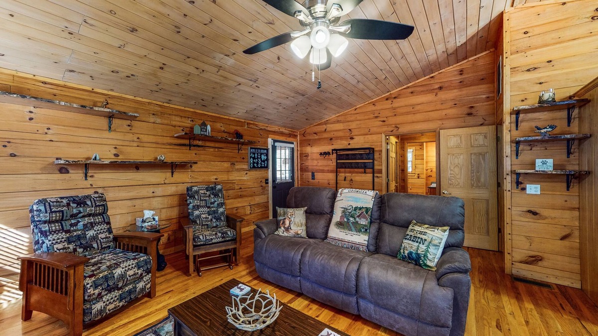 Rabun Gap Cabin | mountain cabin with deck, sunroom, grill, fireplace, arcade, & wifi - dogs ok