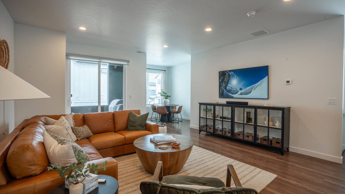 Mountain Green House | Mountain Modern home with cozy furnishings. Free EV Wall Charger.