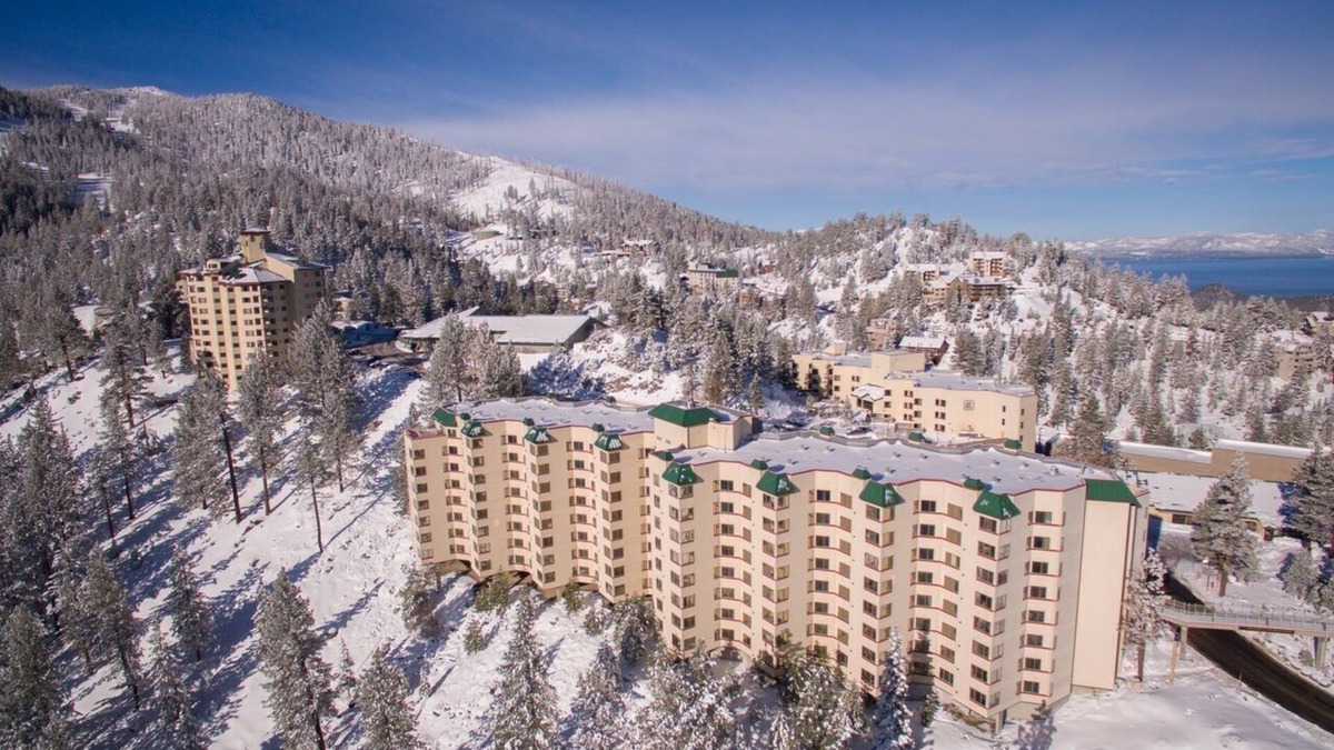 Tahoe Village Villa | Mountain View Villa with Pool + Hot Tub Access
