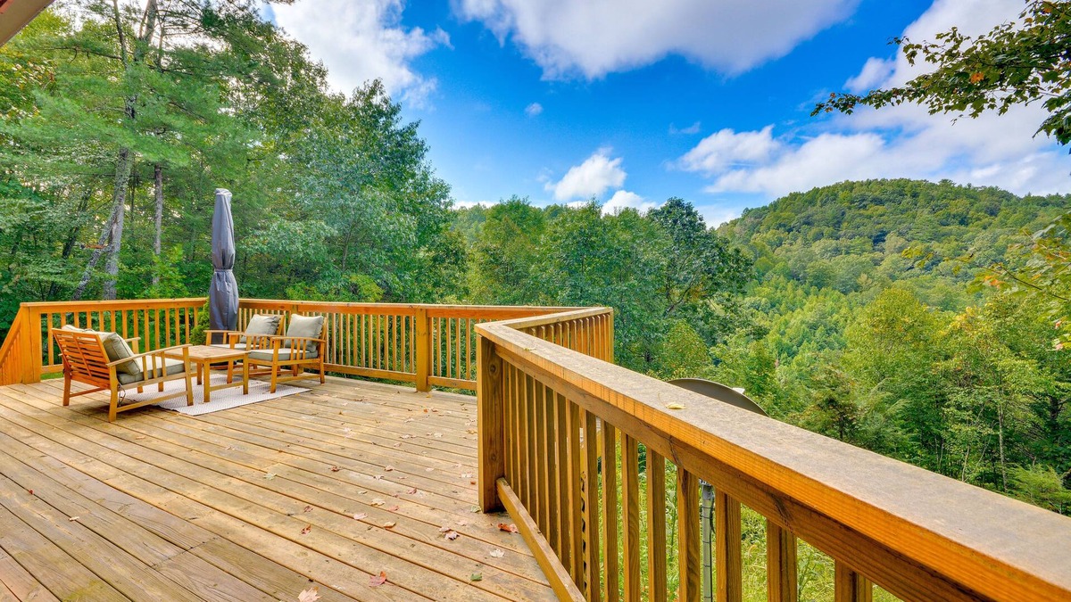 Woodlawn Cabin | Mtn View + Fire Pit: Pet-Friendly Woodlawn Cabin!
