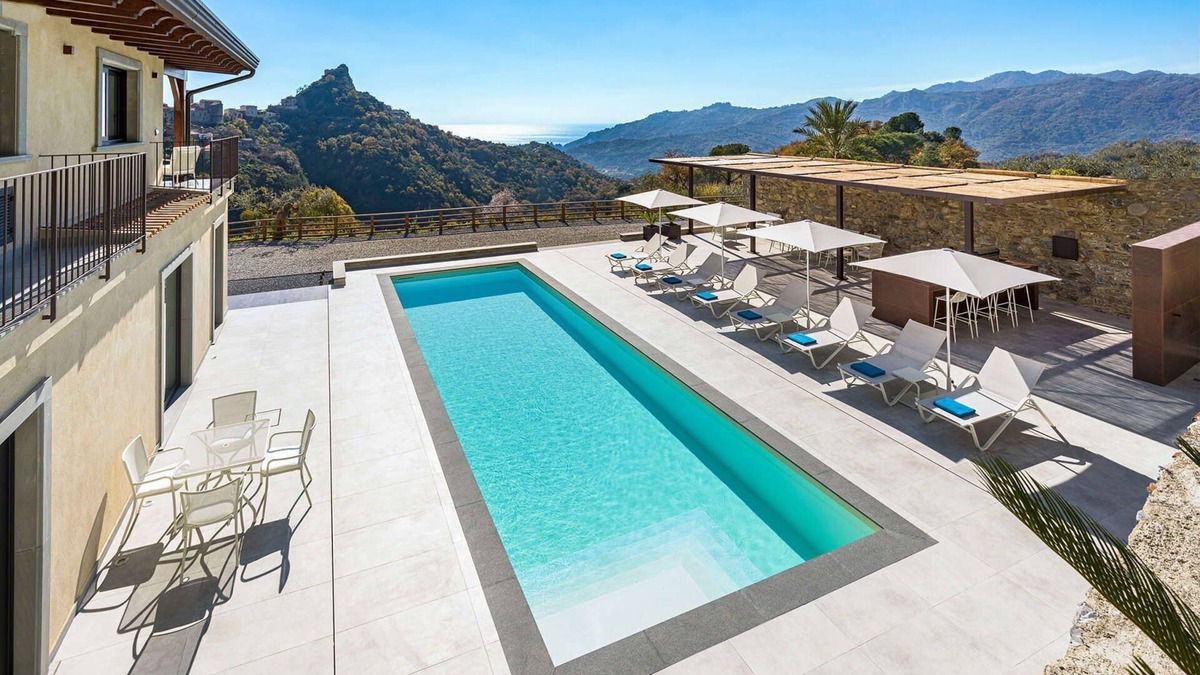 Savoca Villa | My Rental Homes - Villa Zafferano with swimming pool, terrace and sea view.