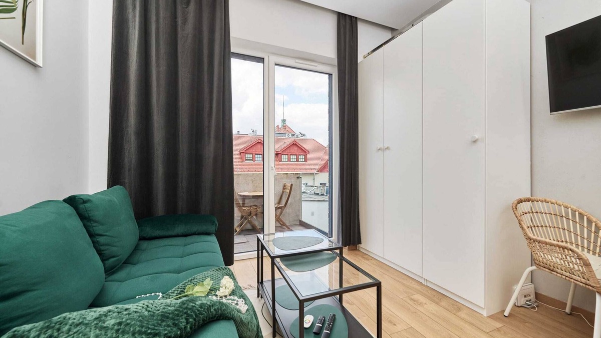 Krzyki Apartment | Na Grobli 36 | Functional Studio | Desk