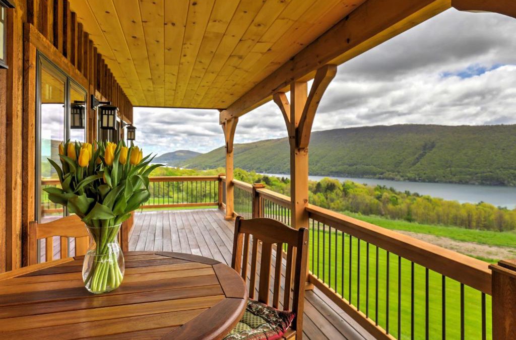 Naples House | Naples Cabin with Lake Views and Wraparound Deck!