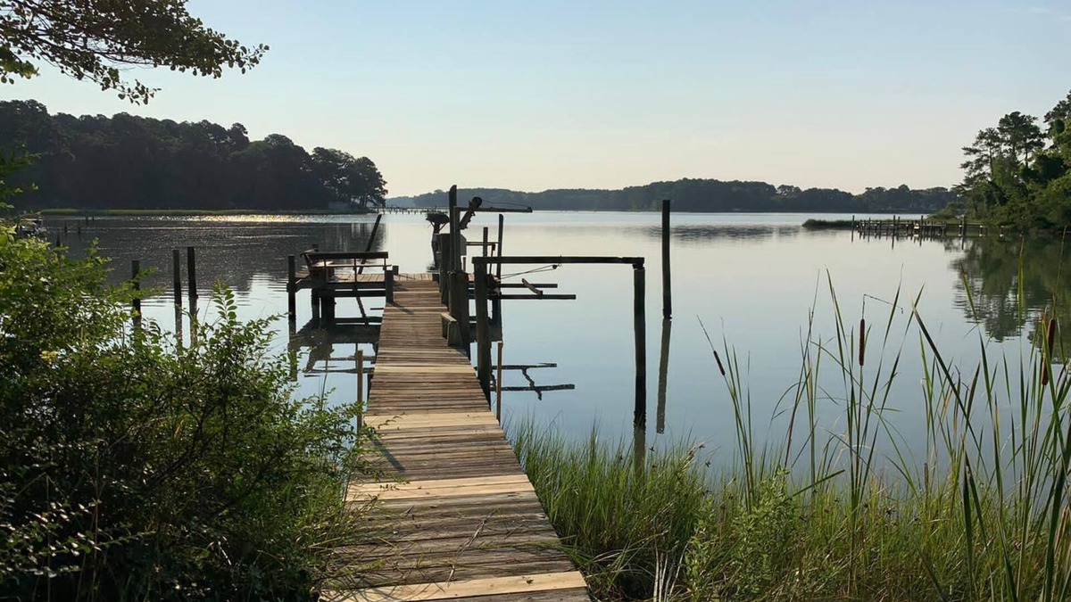 Weirwood House | Nassawadox Creek Waterfront Home with Private Pool