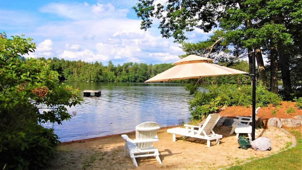 Moultonborough House | Natural cedar shakes waterfront on Lake Winnipesaukee