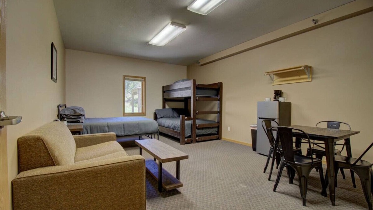 Clitherall Cabin | Nature Escape with Studio-Style Rooms | Lake View