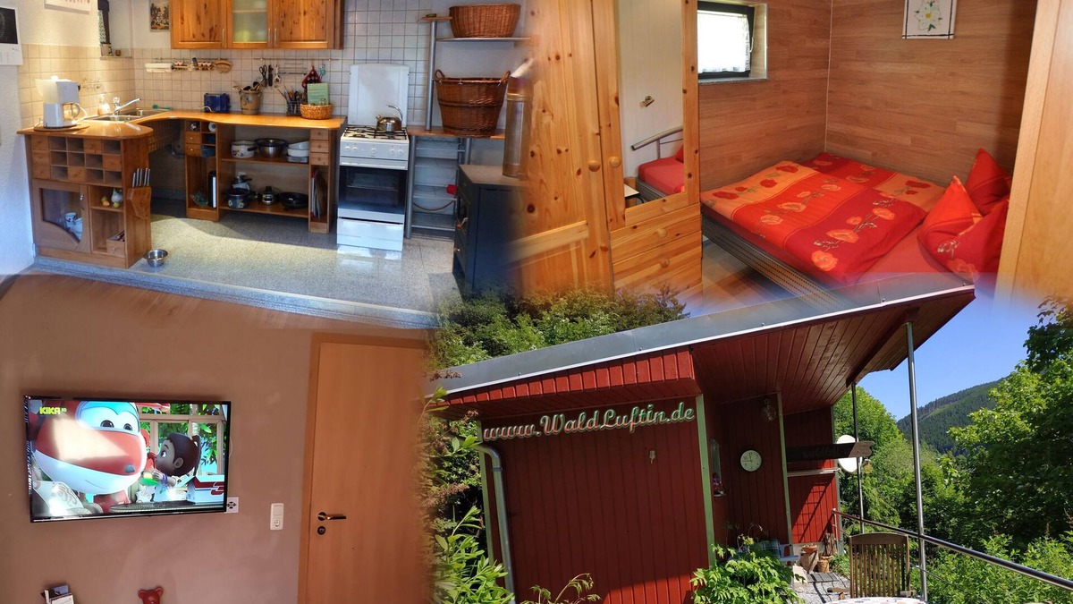 Lauscha House | Nature holiday directly at the forest, sauna, comfortably furnished mountain lodge