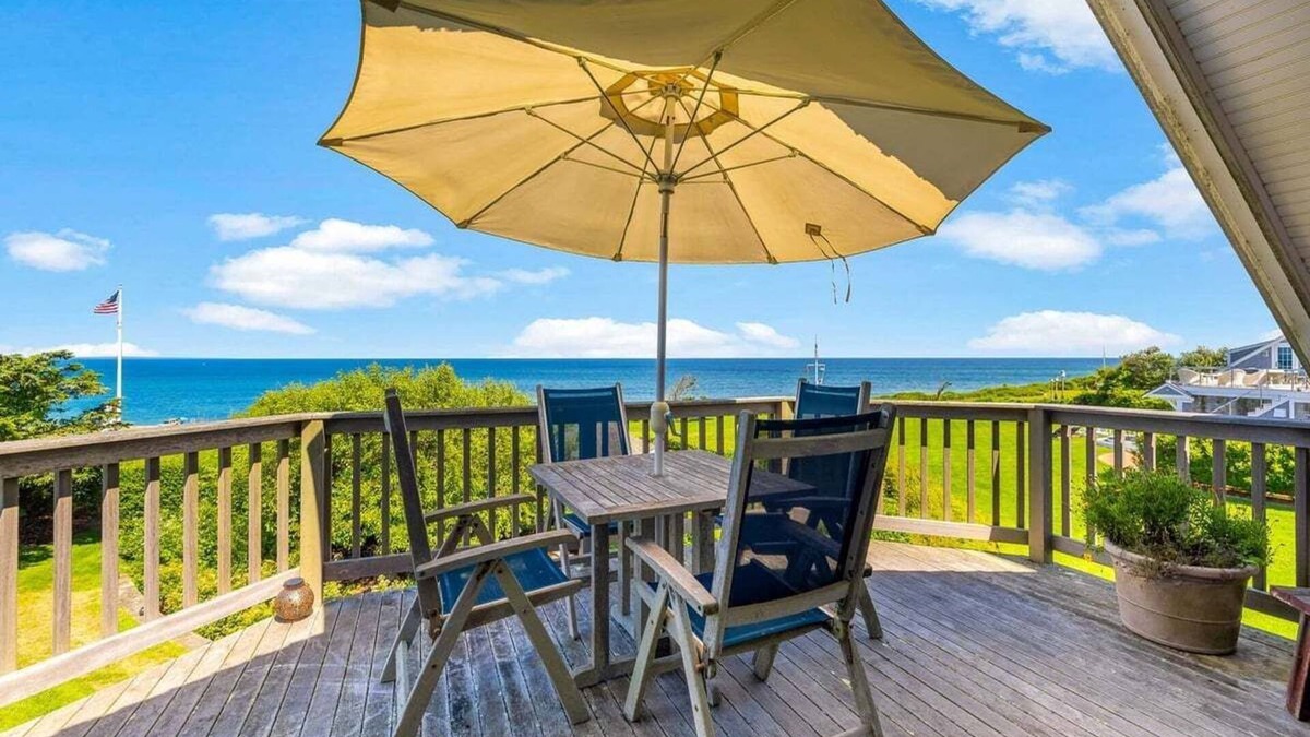 East Orleans House | Nauset Garden: 043-ON Atlantic Ocean Views, Private Steps to Nauset Beach