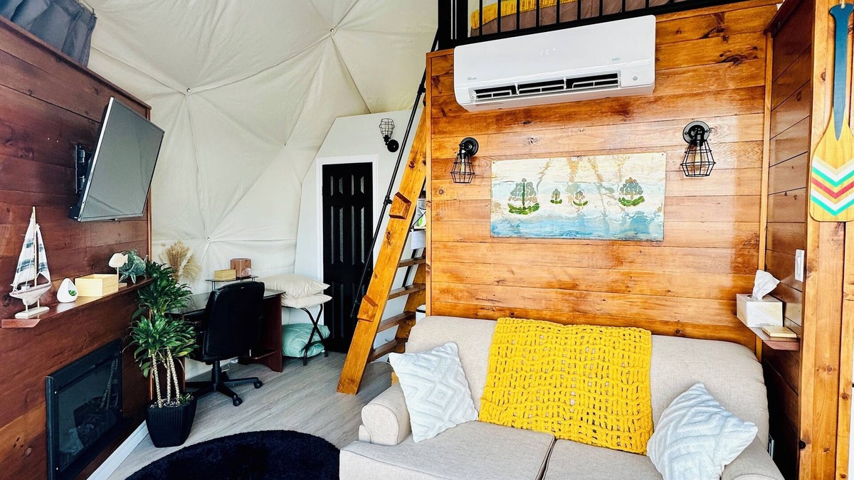 Pomquet Resort | Nautical Dome Luxury Rental with Hot Tub, Gazebo & Firepit!