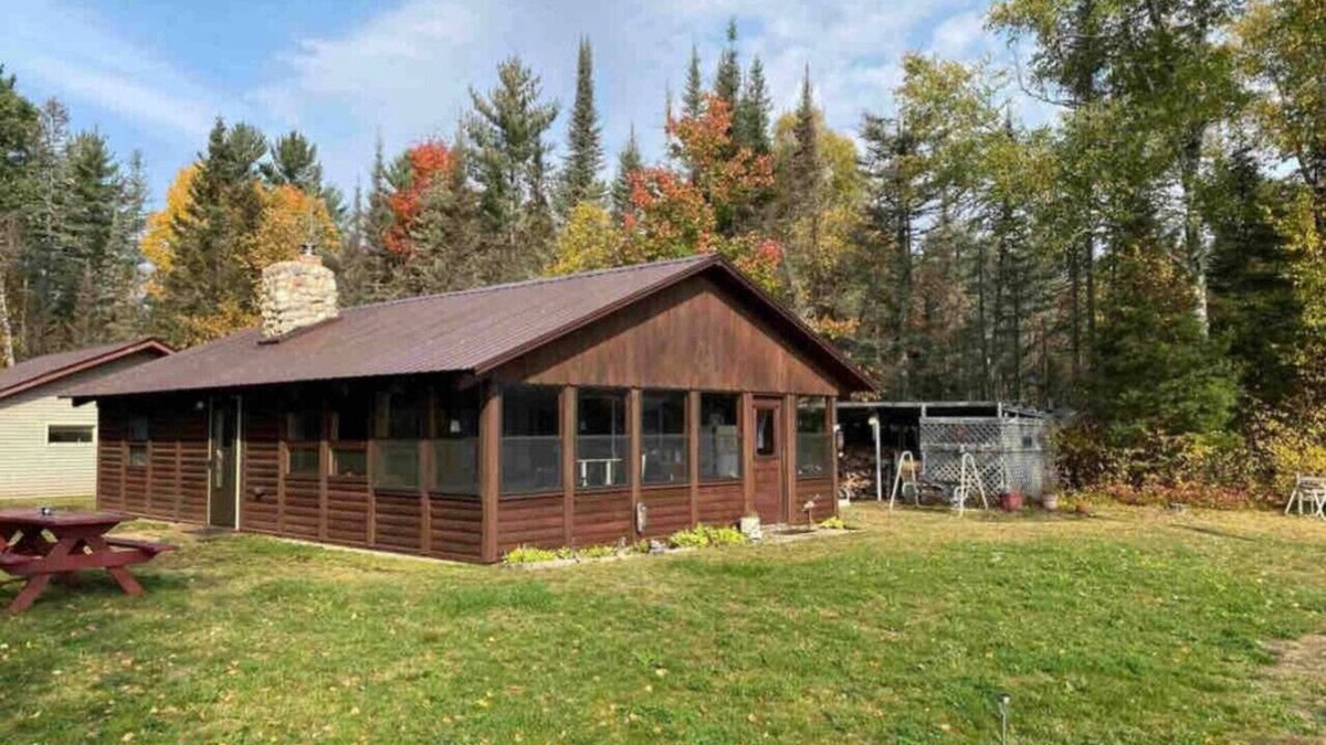 Michigamme Cabin | Near the Snowmobile Trail - Cozy Lake Ruth cabin with private sandy beach