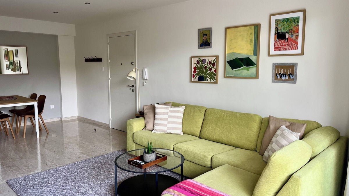 Egkomi Apartment | Neomai Nicosia - spacious flat w/balcony near university