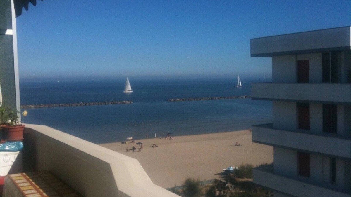 Lido Adriano Apartment | NEREIDS: PANORAMIC VIEW of SEA and BEACH from the 5th floor.