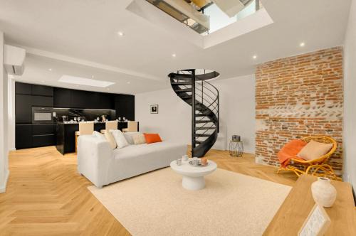 Patte d'Oie Apartment | Nero Marquina - Climatisé proche métro