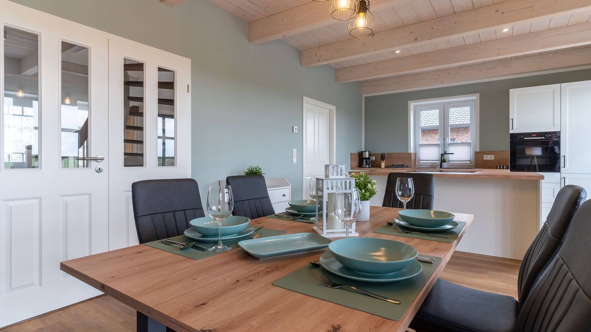 Karolinenkoog House | Neubau! DHH Direkt an der Eider mit Sauna für bis zu 6 Personen