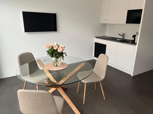 Aeschi bei Spiez Apartment | Neue helle Wohnung mit Bergblick am Eingang der Jungfrau Region und Berner Oberland