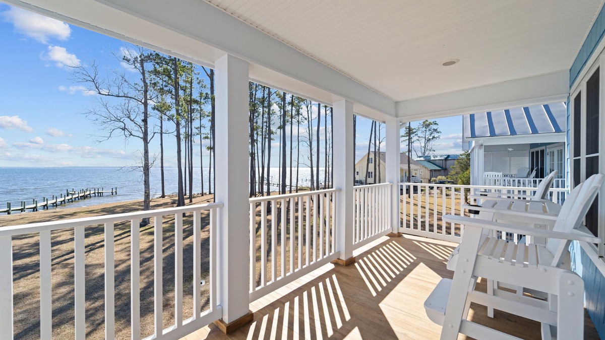 Minnesott Beach House | Neuse Village #5 - Quaint, tranquil cottage with pool & amazing views