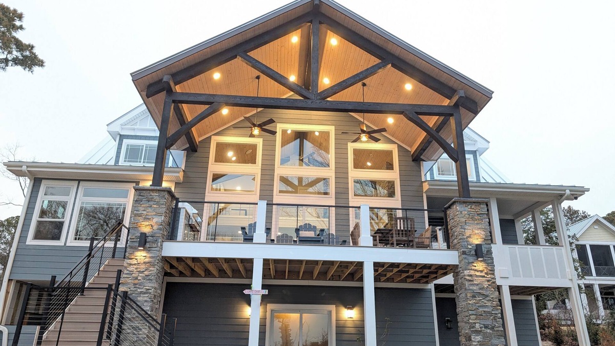 Cape Charles House | New 2025 Luxury Waterfront Retreat w/Private Beach, Views & Mesmerizing Sunsets!