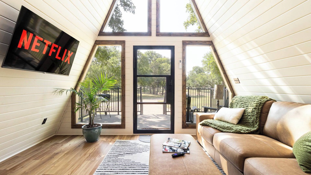 Pecan Acres Cabin | New A Frame Near Hiking - Hot Tub & Cold Plunge