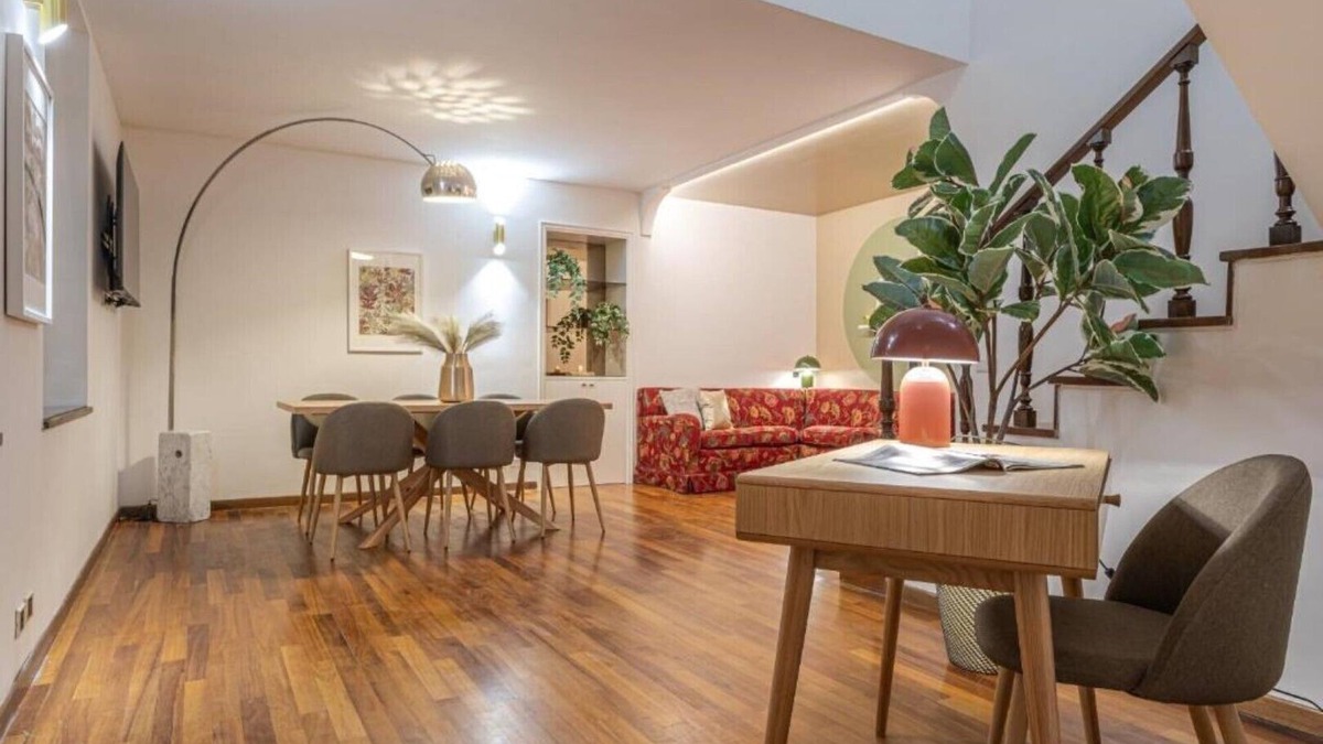 Rione VIII Sant'Eustachio Apartment | NEW and big apartment-LuxuryandSilence-2bedrooms-2bathrooms-kitchen-living room
