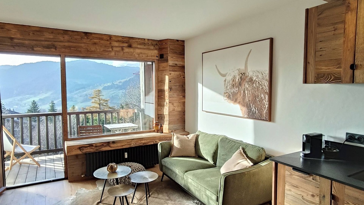 Le Planellet Apartment | New apartment in Megève - Mont d'Arbois (cable car 3 min walk) with view