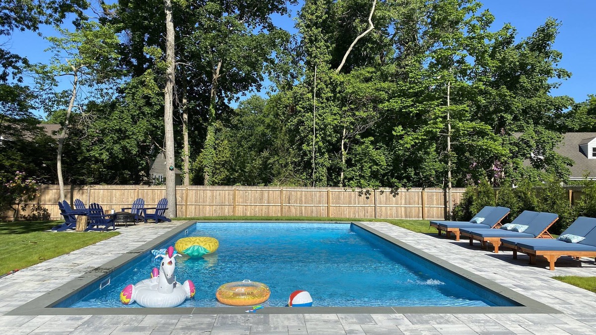 Hampton Bays House | New Beach House! Huge saltwater pool, outdoor shower, < 5 min beach, walk to bay