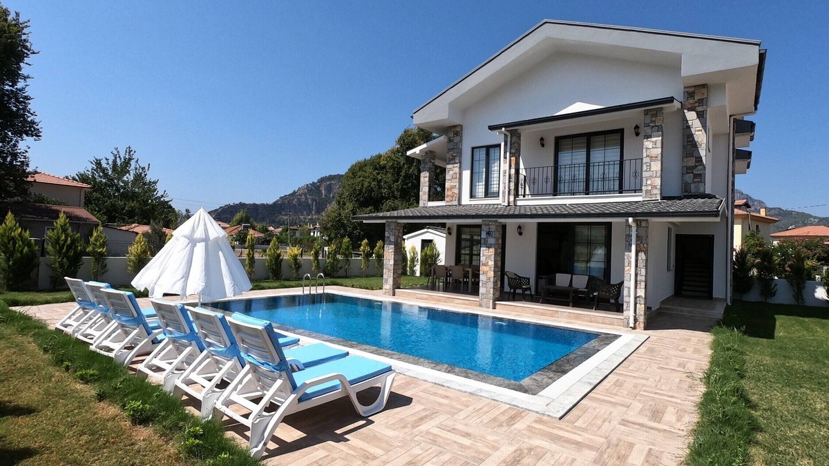 Dalyan Villa | NEW BUILT BEAUTIFUL 3 BEDROOM PRIVATE POOL VILLA IN DALYAN CENTER GULPINAR AREA!