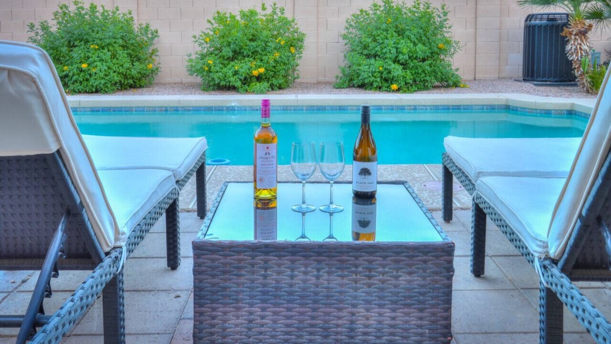 Villago House | New! Casa Grande Oasis! Private Pool, Pet & Kid Friendly, Gas Grill, Fireplace, across from Park