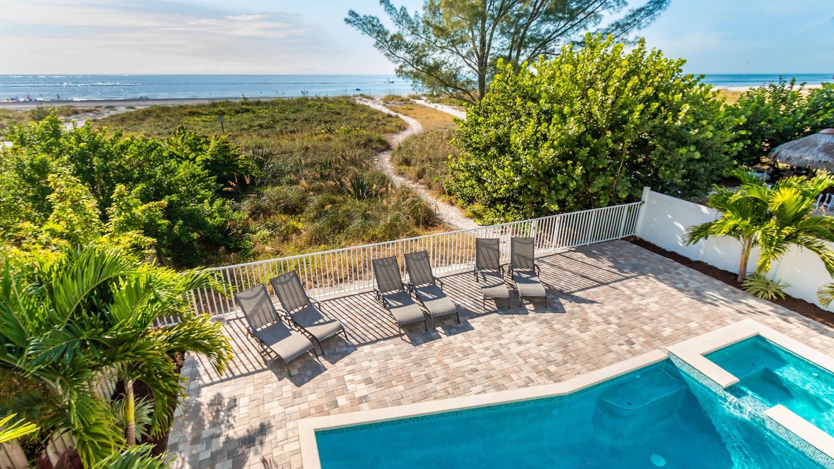 Treasure Island House | New Construction - Direct Beach Front Pool Home - 6 Bedrooms - 4.5 Baths