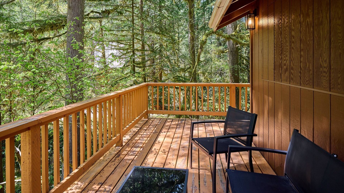 Rhododendron Cabin | NEW - Cozy Waterfront Cabin Nestled in the Forest - King beds/AC/Fast Wi-fi