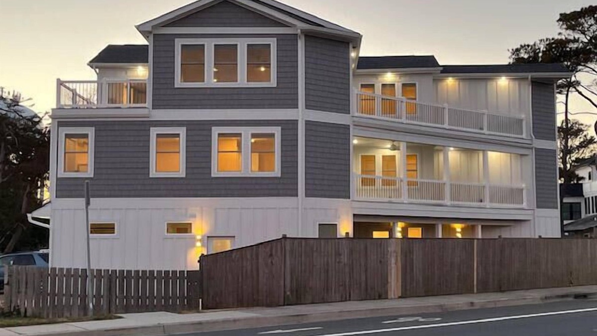 Rehoboth by the Sea House | New Dewey Beach Home, Steps to Ocean—Ocean Views, 3 Decks, & Parking!
