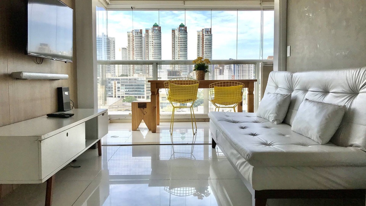 Vila Andrade Apartment | NEW EQUIPPED APARTMENT IN FRONT 2 SHOPPING CENTERS TERRACE GOURMET 1 BEDROOM/1VG