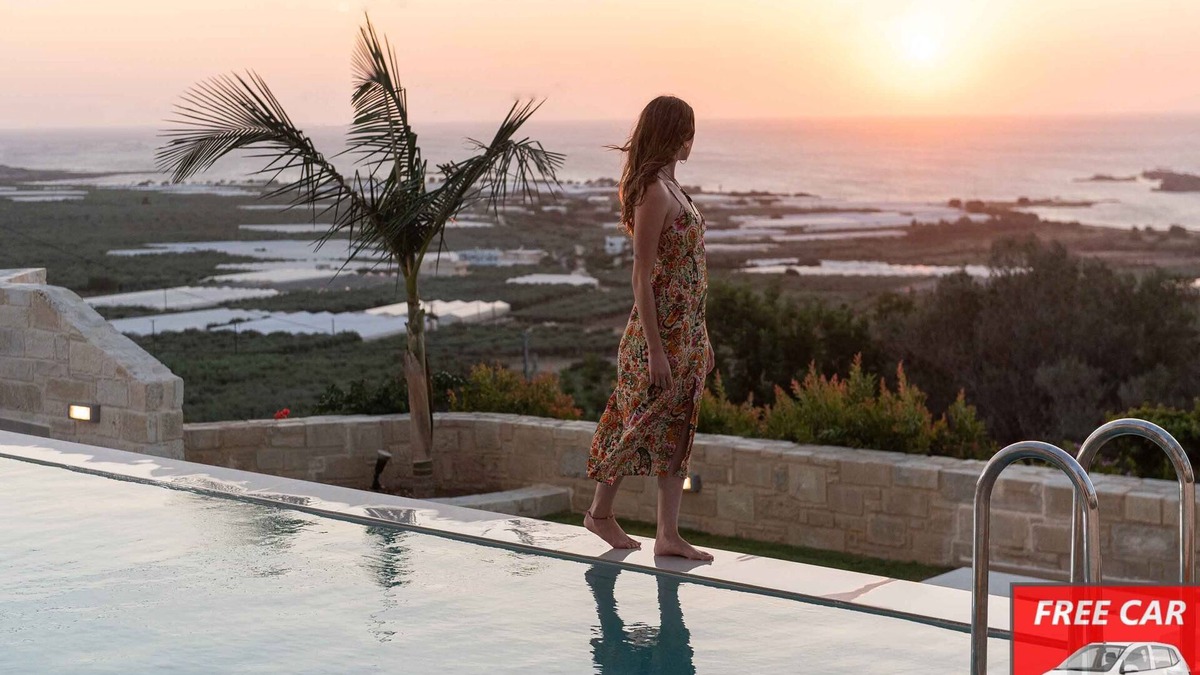 Zerviana Villa | New Falasarna Luxury Villas I Free car & two pools