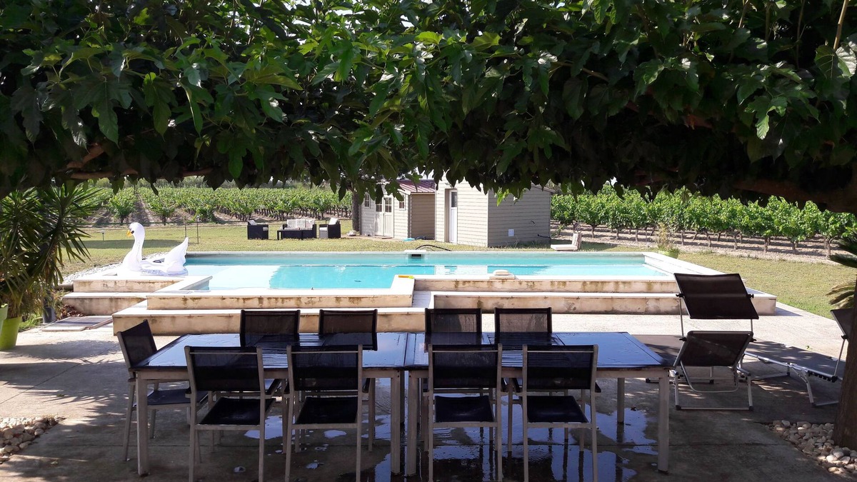 Aigues-Mortes Villa | New: Family home in a relaxing setting surrounded by vineyards