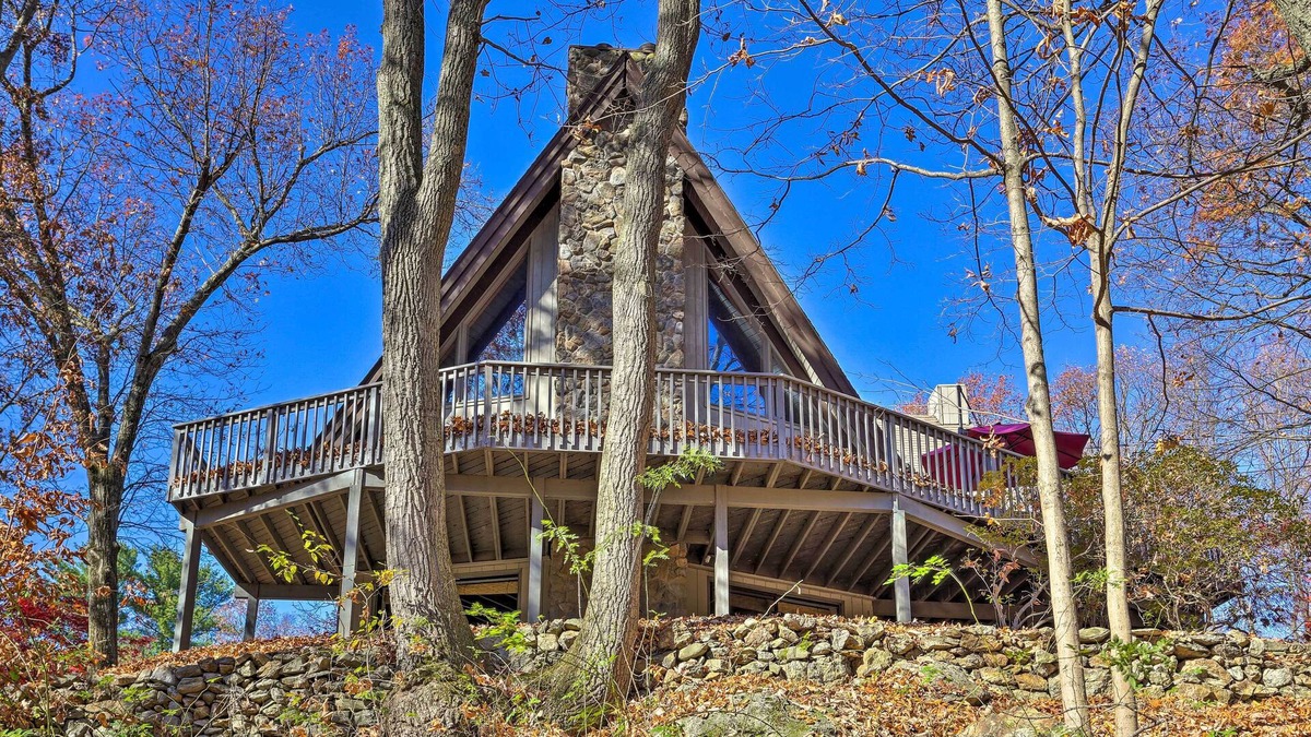 Fishkill House | NEW! Fishkill A-Frame w/ Private Pool & Hot Tub!