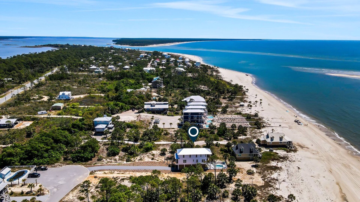 Indian Pass House | New house on the beach with private outdoor pool, grill, ocean views, AC
