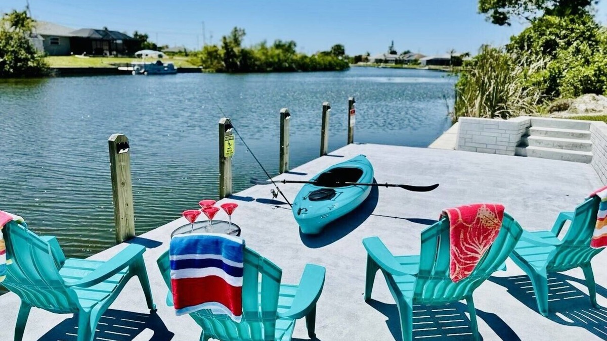 Burnt Store House | New House with Step Free Entry, Canal, Fish, Sunset Views, Near Golf & Baseball.