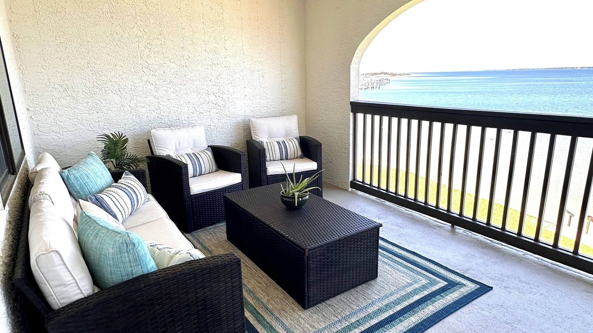 Navarre Beach Condo | New Listing! Charming Condo with Stunning Water views! Dock, Pool