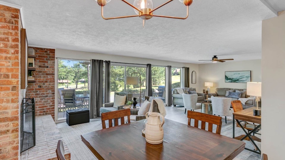 Brookeland Condo | New Listing! Cozy 2-bedroom 3-bath condo on hole 3 of Rayburn Country Club